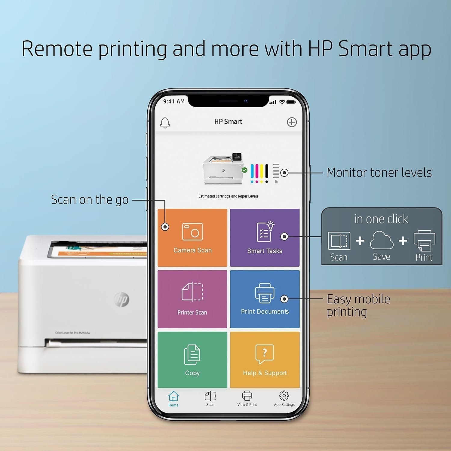 Hp Color Laserjet Pro M255dw Wireless Laser Printer - Image 5